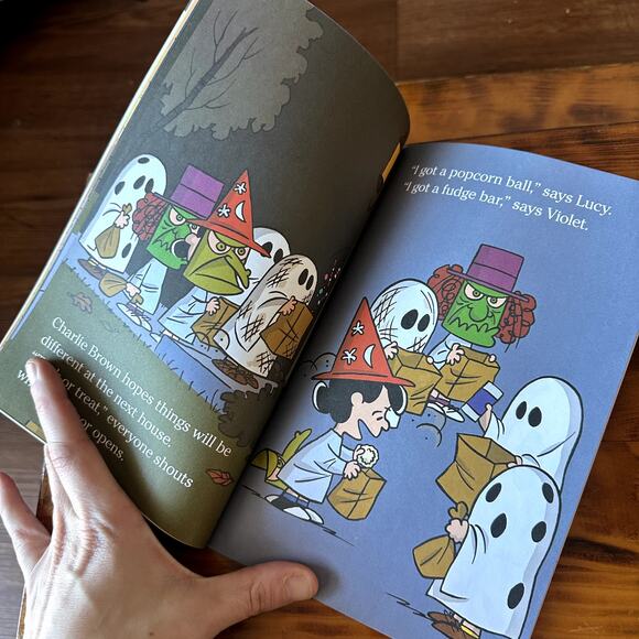 Peanuts Ready-To-Read Lvl 2 You Got A Rock Charlie Brown! Halloween Sticker Book - Picture 5 of 8
